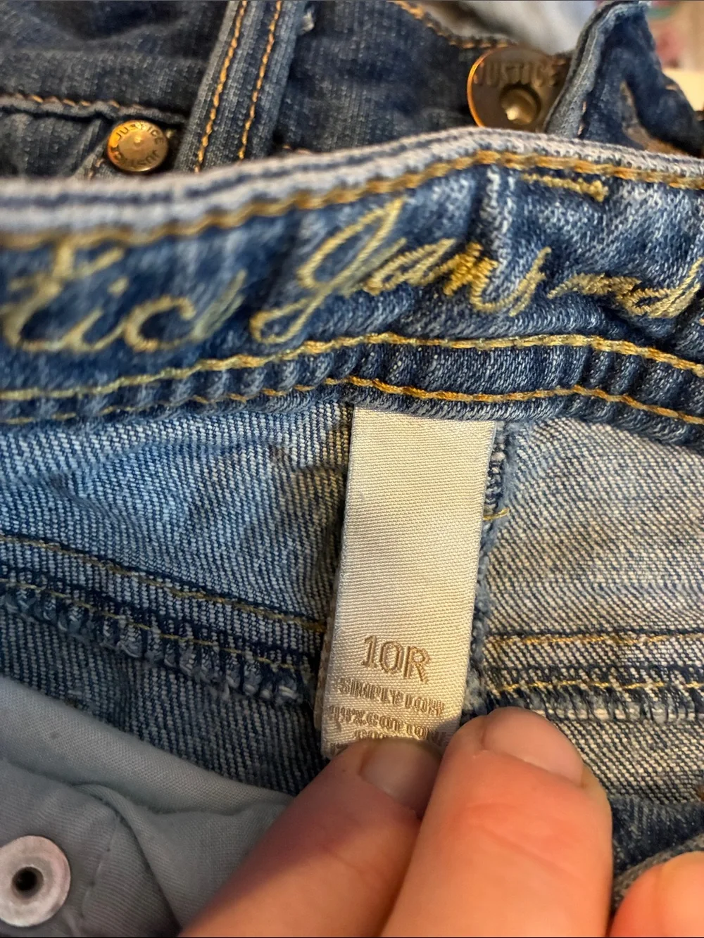 Justice Girls Blue Denim Shorts